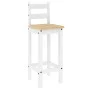 Taburetes altos 2 uds madera maciza de pino blanco by vidaXL, Furniture sets for kitchens and dining rooms - Ref: Foro24-4005...