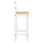 Zwei hohe Hocker aus massivem Kiefernholz von vidaXL, Möbelsets für Küchen und Esszimmer - Ref: Foro24-4005695, Preis: 110,40...