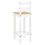 Taburetes altos 2 uds madera maciza de pino blanco by vidaXL, Furniture sets for kitchens and dining rooms - Ref: Foro24-4005...