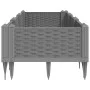 Jardinera con clavijas PP gris claro 125x40x28,5 cm de vidaXL, Maceteros y jardineras - Ref: Foro24-368013, Precio: 44,20 €, ...