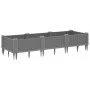 Jardinera con clavijas PP gris claro 125x40x28,5 cm de vidaXL, Maceteros y jardineras - Ref: Foro24-368013, Precio: 44,20 €, ...