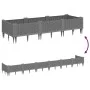 Jardinera con clavijas PP gris claro 125x40x28,5 cm de vidaXL, Maceteros y jardineras - Ref: Foro24-368013, Precio: 44,20 €, ...
