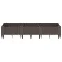 Jardinera con clavijas PP marrón 125x40x28,5 cm de vidaXL, Maceteros y jardineras - Ref: Foro24-368011, Precio: 46,91 €, Desc...