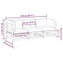 Set de sofás jardín 3 pzas con cojines madera pino marrón cera by vidaXL, Garden sets - Ref: Foro24-3299269, Price: 362,95 €,...