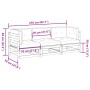 Set de sofás jardín 3 pzas con cojines madera pino marrón cera by vidaXL, Garden sets - Ref: Foro24-3299269, Price: 369,09 €,...