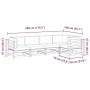 Set de sofás jardín 5 pzas con cojines madera pino impregnada by vidaXL, Garden sets - Ref: Foro24-3299437, Price: 495,68 €, ...
