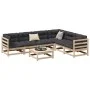 Juego de sofás de jardín 7 piezas madera maciza de pino by vidaXL, Garden sets - Ref: Foro24-3299463, Price: 383,70 €, Discou...