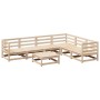 7-teiliges Gartensofa-Set aus massivem Kiefernholz. von vidaXL, Gartensets - Ref: Foro24-3299463, Preis: 389,23 €, Rabatt: %