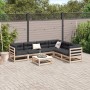 7-teiliges Gartensofa-Set aus massivem Kiefernholz. von vidaXL, Gartensets - Ref: Foro24-3299463, Preis: 389,23 €, Rabatt: %