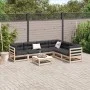 Juego de sofás de jardín 7 piezas madera maciza de pino by vidaXL, Garden sets - Ref: Foro24-3299463, Price: 383,70 €, Discou...