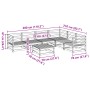 7-teiliges Gartensofa-Set aus massivem Kiefernholz. von vidaXL, Gartensets - Ref: Foro24-3299463, Preis: 389,23 €, Rabatt: %