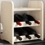 Botellero con tablero superior madera maciza pino 33x25x37 cm by vidaXL, Wine racks - Ref: Foro24-4007554, Price: 18,82 €, Di...