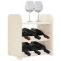 Botellero con tablero superior madera maciza pino 33x25x37 cm by vidaXL, Wine racks - Ref: Foro24-4007554, Price: 18,82 €, Di...