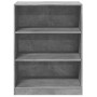 Grau-betonfarbener Holzwerkstoffschrank 77x48x102 cm von vidaXL, Kommoden-Organizer und Bar-Kleiderbügel - Ref: Foro24-840824...
