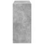 Grau-betonfarbener Holzwerkstoffschrank 77x48x102 cm von vidaXL, Kommoden-Organizer und Bar-Kleiderbügel - Ref: Foro24-840824...