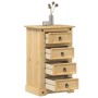 Mesita de noche Corona madera maciza de pino 53x39x84 cm de vidaXL, Mesitas de noche - Ref: Foro24-4005660, Precio: 113,56 €,...