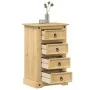Nachttisch Corona aus massivem Kiefernholz 53x39x84 cm von vidaXL, Nachttische - Ref: Foro24-4005660, Preis: 111,84 €, Rabatt: %