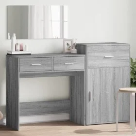 Dreiteiliges Badezimmerset aus Sonoma-Eichenholzimitat von vidaXL, Schlafzimmermöbel-Sets - Ref: Foro24-3276523, Preis: 158,9...