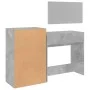Juego de tocador de 3 piezas madera de ingeniería gris hormigón by vidaXL, Bedroom furniture sets - Ref: Foro24-3276521, Pric...