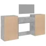 4-teiliges Badezimmerset aus grauem Beton-Verbundholzspielzeug von vidaXL, Schlafzimmermöbel-Sets - Ref: Foro24-3276528, Prei...
