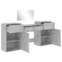 4-teiliges Badezimmerset aus grauem Beton-Verbundholzspielzeug von vidaXL, Schlafzimmermöbel-Sets - Ref: Foro24-3276528, Prei...
