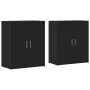 Ingenieurholz-Sideboard, 2 Stück, schwarz, 60x31x70 cm. von vidaXL, Sideboards - Ref: Foro24-3276540, Preis: 143,47 €, Rabatt: %