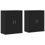 Ingenieurholz-Sideboard, 2 Stück, schwarz, 60x31x70 cm. von vidaXL, Sideboards - Ref: Foro24-3276540, Preis: 146,23 €, Rabatt: %