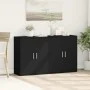 Ingenieurholz-Sideboard, 2 Stück, schwarz, 60x31x70 cm. von vidaXL, Sideboards - Ref: Foro24-3276540, Preis: 143,47 €, Rabatt: %