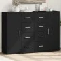 Schränke 2 Einheiten aus schwarzem Ingenieurholz 60x31x84 cm von vidaXL, Sideboards - Ref: Foro24-3276589, Preis: 188,18 €, R...
