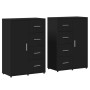Aparadores 2 unidades madera de ingeniería negro 60x31x84 cm by vidaXL, Sideboards - Ref: Foro24-3276589, Price: 191,25 €, Di...