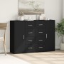 Schränke 2 Einheiten aus schwarzem Ingenieurholz 60x31x84 cm von vidaXL, Sideboards - Ref: Foro24-3276589, Preis: 191,25 €, R...