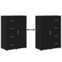 Schränke 2 Einheiten aus schwarzem Ingenieurholz 60x31x84 cm von vidaXL, Sideboards - Ref: Foro24-3276589, Preis: 188,18 €, R...