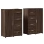Aparadores 2 uds madera de ingeniería marrón roble 60x31x84 cm by vidaXL, Sideboards - Ref: Foro24-3276594, Price: 212,66 €, ...
