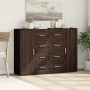 Aparadores 2 uds madera de ingeniería marrón roble 60x31x84 cm by vidaXL, Sideboards - Ref: Foro24-3276594, Price: 216,75 €, ...