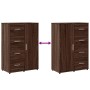 Aparadores 2 uds madera de ingeniería marrón roble 60x31x84 cm by vidaXL, Sideboards - Ref: Foro24-3276594, Price: 216,75 €, ...