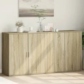 Sideboards 2 Stück aus Sonoma-Eiche-Engineered-Holz 79x38x80 cm von vidaXL, Sideboards - Ref: Foro24-3276604, Preis: 161,05 €...