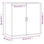 Aparadores 2 uds madera de ingeniería roble Sonoma 79x38x80 cm by vidaXL, Sideboards - Ref: Foro24-3276604, Price: 163,54 €, ...