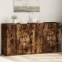 Aparadores 2 uds madera de ingeniería roble ahumado 79x38x80 cm de vidaXL, Aparadores - Ref: Foro24-3276606, Precio: 157,69 €...
