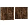 Aparadores 2 uds madera de ingeniería roble ahumado 79x38x80 cm de vidaXL, Aparadores - Ref: Foro24-3276606, Precio: 157,69 €...
