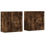 Aparadores 2 uds madera de ingeniería roble ahumado 79x38x80 cm by vidaXL, Sideboards - Ref: Foro24-3276606, Price: 160,17 €,...