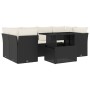 Set de sofás de jardín 7 pzas con cojines ratán sintético negro by vidaXL, Garden sets - Ref: Foro24-3266376, Price: 452,55 €...