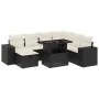 Set de sofás de jardín 8 piezas y cojines ratán sintético negro by vidaXL, Garden sets - Ref: Foro24-3275316, Price: 541,77 €...