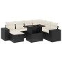 Set de sofás de jardín 8 piezas y cojines ratán sintético negro by vidaXL, Garden sets - Ref: Foro24-3275316, Price: 497,13 €...