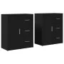 Ingenieurholz-Sideboard, 2 Stück, schwarz, 60x31x70 cm. von vidaXL, Sideboards - Ref: Foro24-3276554, Preis: 164,94 €, Rabatt: %