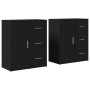 Ingenieurholz-Sideboard, 2 Stück, schwarz, 60x31x70 cm. von vidaXL, Sideboards - Ref: Foro24-3276554, Preis: 167,63 €, Rabatt: %