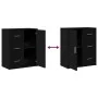 Ingenieurholz-Sideboard, 2 Stück, schwarz, 60x31x70 cm. von vidaXL, Sideboards - Ref: Foro24-3276554, Preis: 164,94 €, Rabatt: %