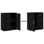 Ingenieurholz-Sideboard, 2 Stück, schwarz, 60x31x70 cm. von vidaXL, Sideboards - Ref: Foro24-3276554, Preis: 167,63 €, Rabatt: %