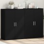 Schränke 2 Einheiten aus schwarzem Ingenieurholz 60x31x84 cm von vidaXL, Sideboards - Ref: Foro24-3276568, Preis: 155,59 €, R...