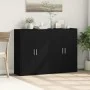 Schränke 2 Einheiten aus schwarzem Ingenieurholz 60x31x84 cm von vidaXL, Sideboards - Ref: Foro24-3276568, Preis: 155,59 €, R...