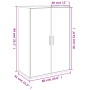 Schränke 2 Einheiten aus schwarzem Ingenieurholz 60x31x84 cm von vidaXL, Sideboards - Ref: Foro24-3276568, Preis: 155,59 €, R...